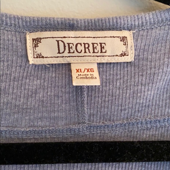 Decree Gray Cardigan Size XL - Picture 4 of 4